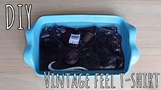 DIY  How to Make Your Shirt Feel Vintage [upl. by Refannej389]