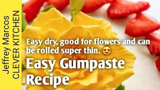 Easy GUMPASTE Recipe Clever kitchen v2 [upl. by Werda408]