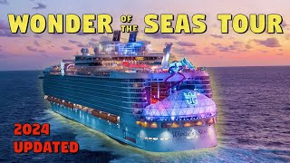 Wonder of the Seas 2024 Full Ship Tour  Bonus Tips amp Secrets [upl. by Berni]