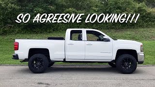 2quot Lift Blocks on my 2018 Chevy Silverado [upl. by Ahtamat]