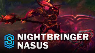 Nightbringer Nasus Skin Spotlight  PreRelease  PBE Preview  League of Legends [upl. by Rihana]