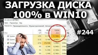 ЗАГРУЗКА ДИСКА 100 в Windows 10 8 причин и решений [upl. by Marlen988]