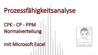 Prozessfähigkeit  CPK  CP  PPM  Normalverteilung  Excel Demo [upl. by Aneleh44]