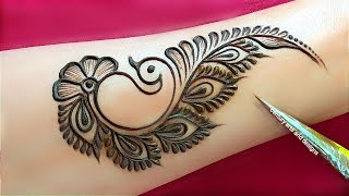 Very beautiful front hand mehndi design  Easy simple mehndi design  mehandi ka design  mehndi [upl. by Letnuhs]