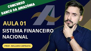 Aula 01  Sistema Financeiro Nacional  Concurso Banco da Amazônia BASA  2022 [upl. by Iman]