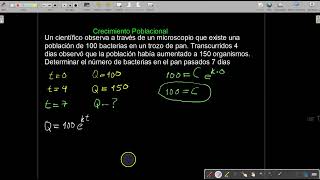 Crecimiento Poblacional aplicando ecuaciones diferenciales [upl. by Calesta897]