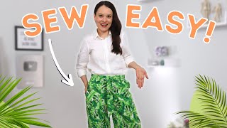 Lets sew stylish and easy palazzo pants for summer Sew Easy [upl. by Camroc]