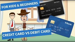 Credit Card vs Debit Card A Simple Explanation for Kids and Beginners [upl. by Alieka262]