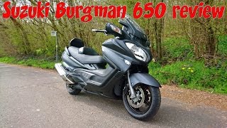 Suzuki Burgman 650 executive review [upl. by Woodman709]