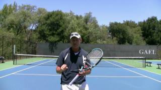 Tennis Serve  Top Spin  How To Relax Your Grip [upl. by Bate]