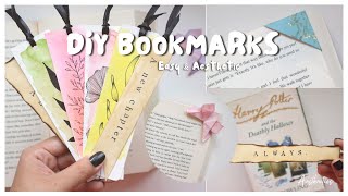 DIY Easy amp Aesthetic Bookmark Ideas  Aasthaetics [upl. by Blackwell]