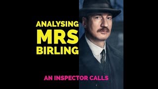 Analysing Mrs Birling [upl. by Adnirolc]