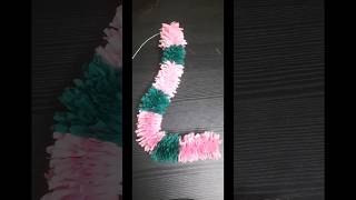 DIY Crepe paper garland craftDiwali decoration shorts YouTube shortsshort  bandanwar craft [upl. by Potash]