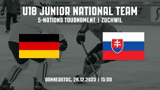 U18 Germany vs Slovakia  5Nations Tournament  Zuchwil SUI [upl. by Ennad]