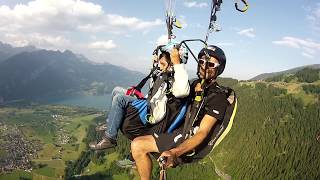 8 Year Old Paragliding Interlaken Switzerland [upl. by Jeroma475]