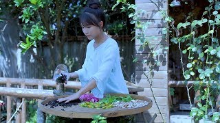 How to make a Chinese herbal tea 逍遥草本茶，泡一杯自在逍遥！ Liziqi channel [upl. by Olpe]