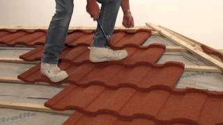 Fixing  Installing Lightweight Roofing Tiling Roma Profile [upl. by Hump923]