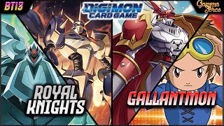 Royal Knights vs Gallantmon  BT13  Digimon TCG [upl. by Secor190]