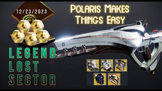 Not My Fav but Polaris Lance Makes it Easy on Todays Legend Lost Sector  Destiny 2 122323 [upl. by Odarnoc]