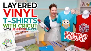 How to Layer Vinyl on a Shirt  Beginner Friendly [upl. by Ifar]