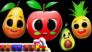 Baby Sensory Train  Fruits Dance Party  Baby Sensory [upl. by Yentnuoc]