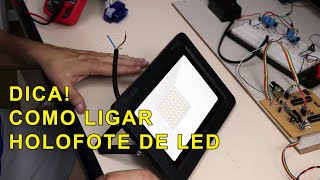 Dica Como identificar os fios e ligar holofote de Leds [upl. by Almeria]