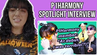 Which P1Harmony member changed the most since debut​​ㅣSPOTLIGHT INTERVIEW  REACTION [upl. by Ardnac]