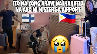 BACK TO PHILIPPINES NA 😔ITO NA YONG ARAW NA IHATID NA AKO NI MISTER SA AIRPORT🇵🇭❤️🇫🇮 [upl. by Alig35]