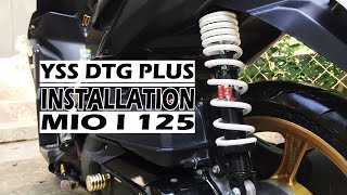 INSTALLING YSS SHOCK TO MY MIO I 125  HOW TO [upl. by Ynoep]