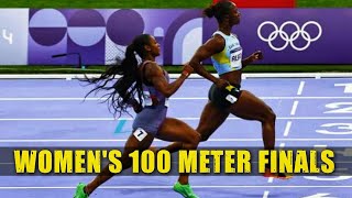 Historic Showdown Womens 100m Final at the 2024 Paris Olympics 🔥 [upl. by Felicle]