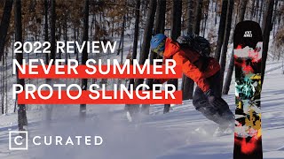 2022 Never Summer Proto Slinger Snowboard Review  Curated [upl. by Herwick]