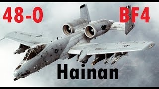 BF4 Attack Jet Gameplay 480  Hanain Resort A10  Conquest Large HD  Turbopummel [upl. by Ainod916]