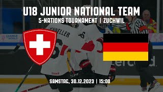 U18 Switzerland vs Germany  5Nations Tournament  Zuchwil SUI [upl. by Aleakcim]