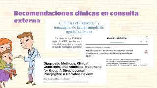 Recomendaciones Actuales de Faringoamigdalitis Otitis Sinusitis en Consulta Externa [upl. by Enelad]