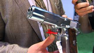 AF2011A1 Double Barrel Pistol by Arsenal at Shot Show 2013 on The Firearms Channel [upl. by Brost]