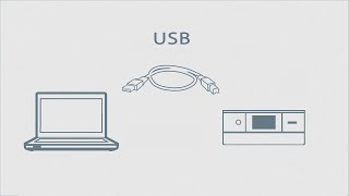 How to Connect a Printer and a Personal Computer Using USB Cable Epson XP8600 NPD6315 [upl. by Diantha]