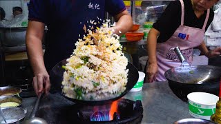 Chinese Street Food Couples egg fried rice lean meatballs Rice Roll，fried chicken tenders [upl. by Abroms]