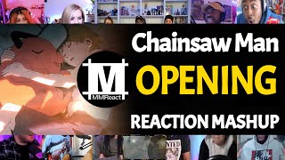 Chainsaw Man Opening 「KICK BACK」  React Mashup チェンソーマンOP [upl. by Joete]