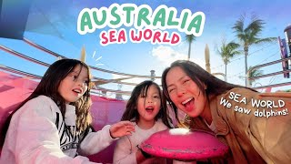 Sea World We saw dolphins sharks amp Paw Patrol  nicest Airbnb  playgrounds  Australia Vlog [upl. by Ardnaed457]