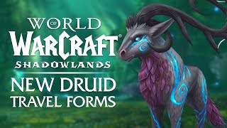 The 8 NEW Druid Travel Forms of 915 amp How to Obtain Them  Shadowlands [upl. by Brightman]