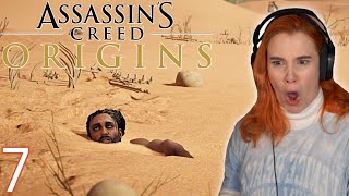 SCARY SCARAB  ASSASSINS CREED ORIGINS  Episode 7  First Playthrough [upl. by Niroht]