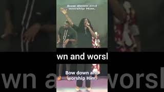 Bow down amp worship Him 🎤🎶 worship foryou bowdown christianmusic [upl. by Ahseryt]