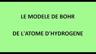 Mécanique Exercice corrigé sur le modèle de Bohr de latome dhydrogène [upl. by Vachil]