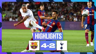 BARCELONA 42 TOTTENHAM HOTSPUR  HIGHLIGHTS [upl. by Riva]