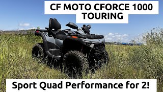 2024 CF Moto Cforce 1000 Touring G3 Review and Test Ride [upl. by Inobe]