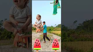 Flying crying babies Catching vs hen gorilla frog amp puppy amp yellow lizard 😂 funny shorts [upl. by Oijres]