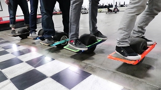 Professional One Wheel Hoverboard Race [upl. by Wachter]