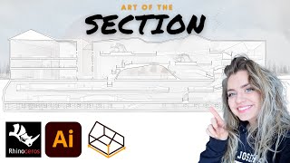 How to Draw a SECTION  3D PERSPECTIVE SECTION DRAWING TUTORIAL  Architecture Drawing Tutorial [upl. by Garda32]