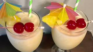 NonAlcoholic Piña Colada Recipe Virgin Mocktail by Zavier Minhas [upl. by Heidy226]