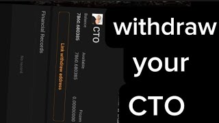 How to withdraw your CTO airdrop from Satoshi app [upl. by Dail504]